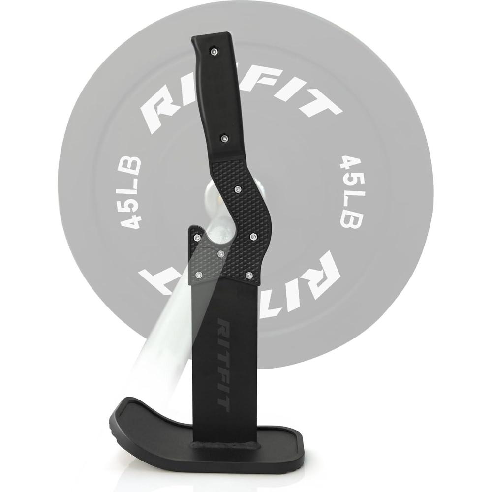 imageRitFit Deadlift JackBarbell Jack Unload 660LB Barbell Stand with NonSlip Handle and Base Perfect for Deadlift and Powerlifting
