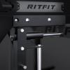 RitFit M2 Smith Machine with with Cable Crossover System, 3D Functional Trainer & Power Cage, 16 Adjustment Holes, 6 Storage Pegs for Full-Body Home Gym(BLACK)