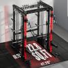 RitFit M2 Smith Machine with with Cable Crossover System, 3D Functional Trainer & Power Cage, 16 Adjustment Holes, 6 Storage Pegs for Full-Body Home Gym(RED)