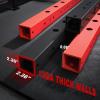 RitFit M2 Smith Machine with with Cable Crossover System, 3D Functional Trainer & Power Cage, 16 Adjustment Holes, 6 Storage Pegs for Full-Body Home Gym(RED)