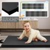 RitFit Upgraded Folding Exercise Mat, 2 Inch Thick Gymnastics Mat 3’x6’,4’x8’,4×10’,2’x8′ with Carrying Handles for Yoga, MMA, Stretching, Core Workouts and Home Gym Protective Flooring(Black(2′ x 8′))