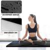 RitFit Upgraded Folding Exercise Mat, 2 Inch Thick Gymnastics Mat 3’x6’,4’x8’,4×10’,2’x8′ with Carrying Handles for Yoga, MMA, Stretching, Core Workouts and Home Gym Protective Flooring(Black(3′ x 6′))
