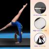 RitFit Upgraded Folding Exercise Mat, 2 Inch Thick Gymnastics Mat 3’x6’,4’x8’,4×10’,2’x8′ with Carrying Handles for Yoga, MMA, Stretching, Core Workouts and Home Gym Protective Flooring(Black(2′ x 8′))