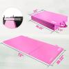 RitFit Upgraded Folding Exercise Mat, 2 Inch Thick Gymnastics Mat 3’x6’,4’x8’,4×10’,2’x8′ with Carrying Handles for Yoga, MMA, Stretching, Core Workouts and Home Gym Protective Flooring(Pink(3′ x 6′))
