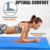 RitFit Upgraded Folding Exercise Mat, 2 Inch Thick Gymnastics Mat 3’x6’,4’x8’,4×10’,2’x8′ with Carrying Handles for Yoga, MMA, Stretching, Core Workouts and Home Gym Protective Flooring(Blue(4′ x 8′))
