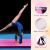RitFit Upgraded Folding Exercise Mat, 2 Inch Thick Gymnastics Mat 3’x6’,4’x8’,4×10’,2’x8′ with Carrying Handles for Yoga, MMA, Stretching, Core Workouts and Home Gym Protective Flooring(Pink(2′ x 8′))