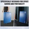 RitFit Upgraded Folding Exercise Mat, 2 Inch Thick Gymnastics Mat 3’x6’,4’x8’,4×10’,2’x8′ with Carrying Handles for Yoga, MMA, Stretching, Core Workouts and Home Gym Protective Flooring(Blue(4′ x 10′))
