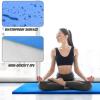 RitFit Upgraded Folding Exercise Mat, 2 Inch Thick Gymnastics Mat 3’x6’,4’x8’,4×10’,2’x8′ with Carrying Handles for Yoga, MMA, Stretching, Core Workouts and Home Gym Protective Flooring(Blue(4′ x 8′))