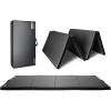 RitFit Upgraded Folding Exercise Mat, 2 Inch Thick Gymnastics Mat 3’x6’,4’x8’,4×10’,2’x8′ with Carrying Handles for Yoga, MMA, Stretching, Core Workouts and Home Gym Protective Flooring(Black(4′ x 10′))
