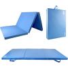RitFit Upgraded Folding Exercise Mat, 2 Inch Thick Gymnastics Mat 3’x6’,4’x8’,4×10’,2’x8′ with Carrying Handles for Yoga, MMA, Stretching, Core Workouts and Home Gym Protective Flooring(Blue(3′ x 6′))