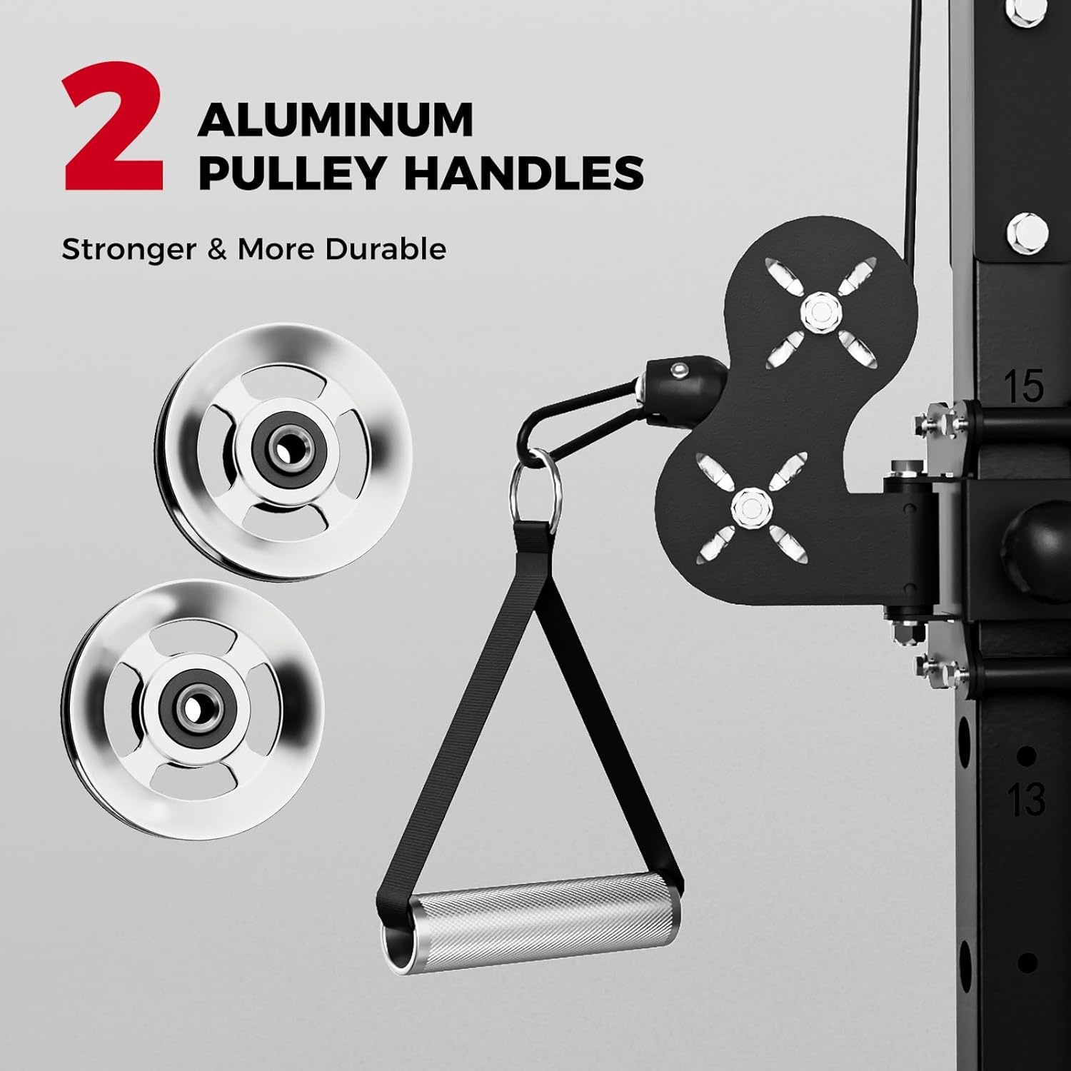 image:imageRitFit M1 Pro Smith Machine Package AllinOne Power Cage with Weight Stack Set Includes LAT Pulldown amp Cable Crossover System for Home GymBlack