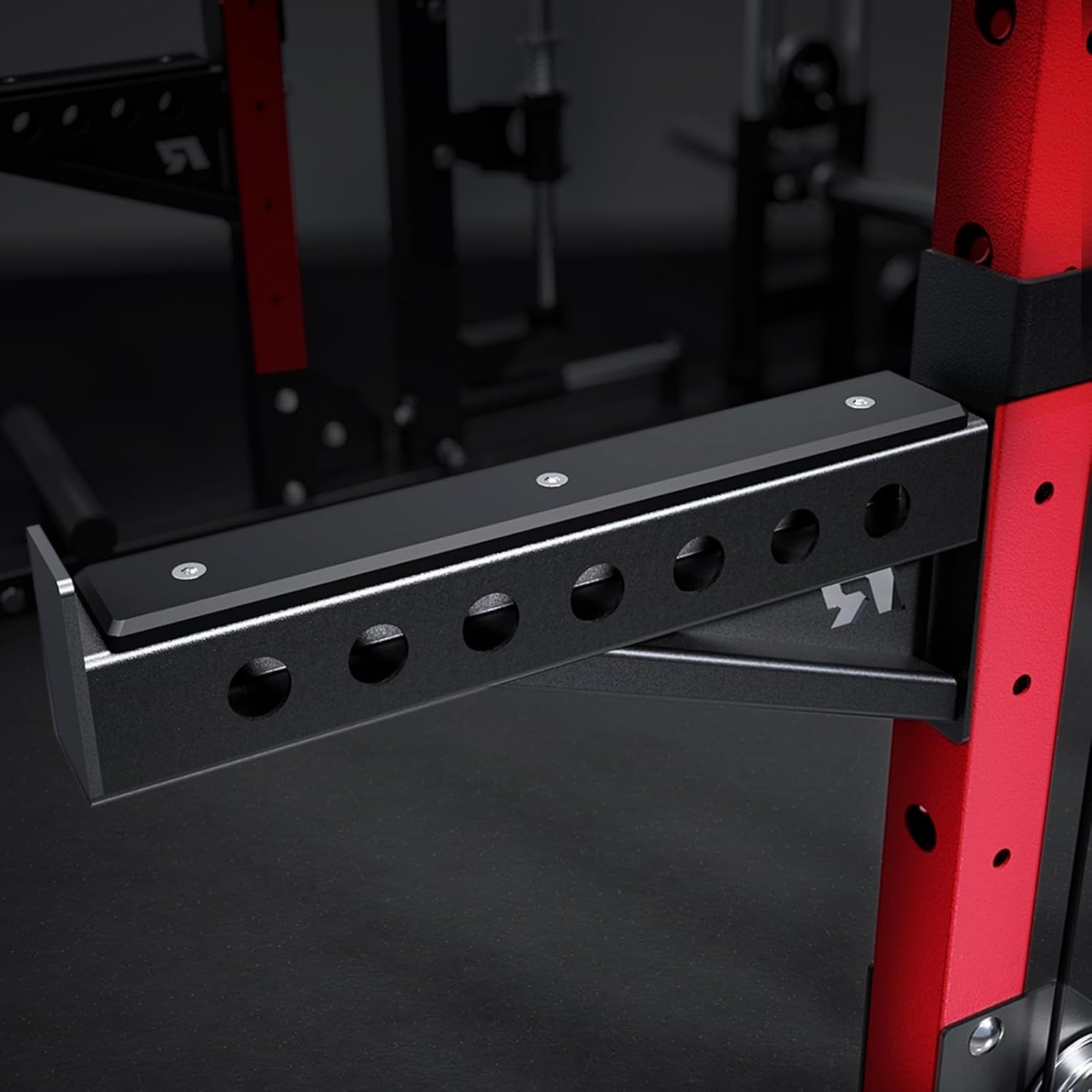 image:imageRitFit M2 3D Smith Machine amp 2866LB Builtin Weight Stack with Cable Crossover System All in One Functional Trainer amp Power Cage 16 Adjustment Holes 6 Storage Pegs for FullBody Home GymRED
