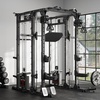 RitFit Buffalo Smith Machine Package, All-in-One Power Cage with Weight Stack , Power Rack with Cable Crossover & Leg Press Attachment for Home Gym(Black)