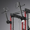 RitFit M1 Pro Smith Machine with LAM1 Adjustable Lever Arm Attachment, All-in-One Power Cage, Power Rack with LAT Pulldown & Cable Crossover System for Home Gym(Red)