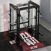 RitFit M2 3D Smith Machine & 286.6LB Built-in Weight Stack with Cable Crossover System, All in One Functional Trainer & Power Cage, 16 Adjustment Holes, 6 Storage Pegs for Full-Body Home Gym(BLACK)