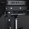 RitFit M2 3D Smith Machine & 286.6LB Built-in Weight Stack with Cable Crossover System, All in One Functional Trainer & Power Cage, 16 Adjustment Holes, 6 Storage Pegs for Full-Body Home Gym(BLACK)