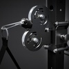 RitFit M2 3D Smith Machine & 286.6LB Built-in Weight Stack with Cable Crossover System, All in One Functional Trainer & Power Cage, 16 Adjustment Holes, 6 Storage Pegs for Full-Body Home Gym(BLACK)