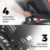 RitFit 3-in-1 Leg Press Hack Squat Machine for Home Gym, 1500LB Capacity, Compact Space-Saving Design with Multiple Hack Squat & Leg Press Angles(ORANGE)