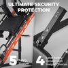 RitFit 3-in-1 Leg Press Hack Squat Machine for Home Gym, 1500LB Capacity, Compact Space-Saving Design with Multiple Hack Squat & Leg Press Angles(ORANGE)