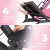 RitFit 3-in-1 Leg Press Hack Squat Machine for Home Gym, 1500LB Capacity, Compact Space-Saving Design with Multiple Hack Squat & Leg Press Angles(PINK)