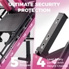RitFit 3-in-1 Leg Press Hack Squat Machine for Home Gym, 1500LB Capacity, Compact Space-Saving Design with Multiple Hack Squat & Leg Press Angles(PINK(With 2x10lb Pink Weight Plates))