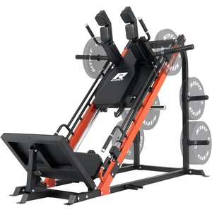 RitFit 3-in-1 Leg Press Hack Squat Machine for Home Gym, 1500LB Capacity, Compact Space-Saving Design with Multiple Hack Squat & Leg Press Angles(ORANGE)
