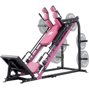 RitFit 3-in-1 Leg Press Hack Squat Machine for Home Gym, 1500LB Capacity, Compact Space-Saving Design with Multiple Hack Squat & Leg Press Angles(PINK)
