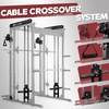 RitFit M1 Pro Smith Machine with Cable Crossover System, Multi-Function Squat Rack Power Cage for Home Gym, Power Rack and Packages(BLACK)