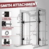 RitFit M1 Pro Smith Machine with Cable Crossover System, Multi-Function Squat Rack Power Cage for Home Gym, Power Rack and Packages(BLACK)