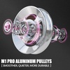 RitFit M1 Pro Smith Machine with Cable Crossover System, Multi-Function Squat Rack Power Cage for Home Gym, Power Rack and Packages(PINK)