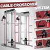 RitFit M1 Pro Smith Machine with Cable Crossover System, Multi-Function Squat Rack Power Cage for Home Gym, Power Rack and Packages(RED)