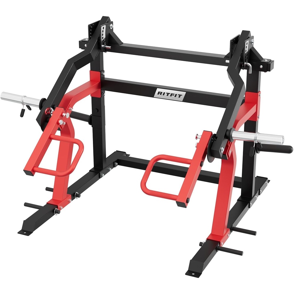 image:imageRITFIT Gorilla 2in1 Chest Shoulder Press Machine Adjustable MultiGrip Strength Trainer with Dual Dial System 500LB Capacity Plate Loaded Home Gym Equipment