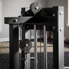 RitFit Hip Abductor and Adductor Machine, 200 LB Weight Capacity | For Home Gym, Forward Support Handles, 360 Degree Knee Pads, 8-Position Adjustment, Compact 60.2 x 30.3 Inch(BLACK)