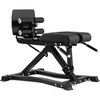 RitFit Back Extension Machine Roman Chair Hyperextension Bench for Home Gym(Black)