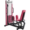 RitFit Hip Abductor and Adductor Machine, 200 LB Weight Capacity | For Home Gym, Forward Support Handles, 360 Degree Knee Pads, 8-Position Adjustment, Compact 60.2 x 30.3 Inch(PINK)