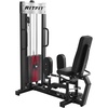 RitFit Hip Abductor and Adductor Machine, 200 LB Weight Capacity | For Home Gym, Forward Support Handles, 360 Degree Knee Pads, 8-Position Adjustment, Compact 60.2 x 30.3 Inch(BLACK)
